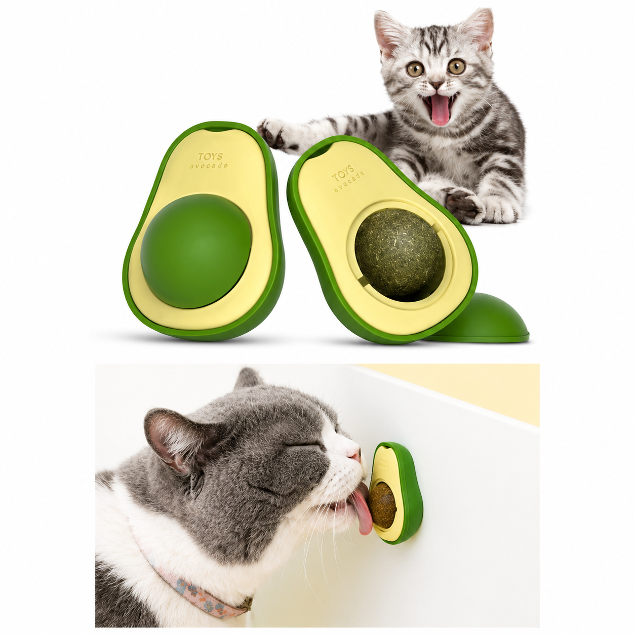 KenelHome Avokado Kedi Nanesi Oyun Topu | Catnip Kedi Oyuncağı