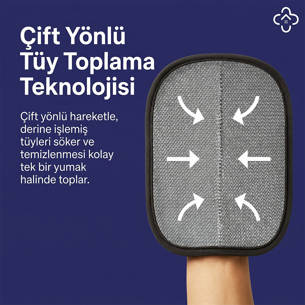 Kenel Home® Yıkanabilir Tüy Toplayıcı Eldiven